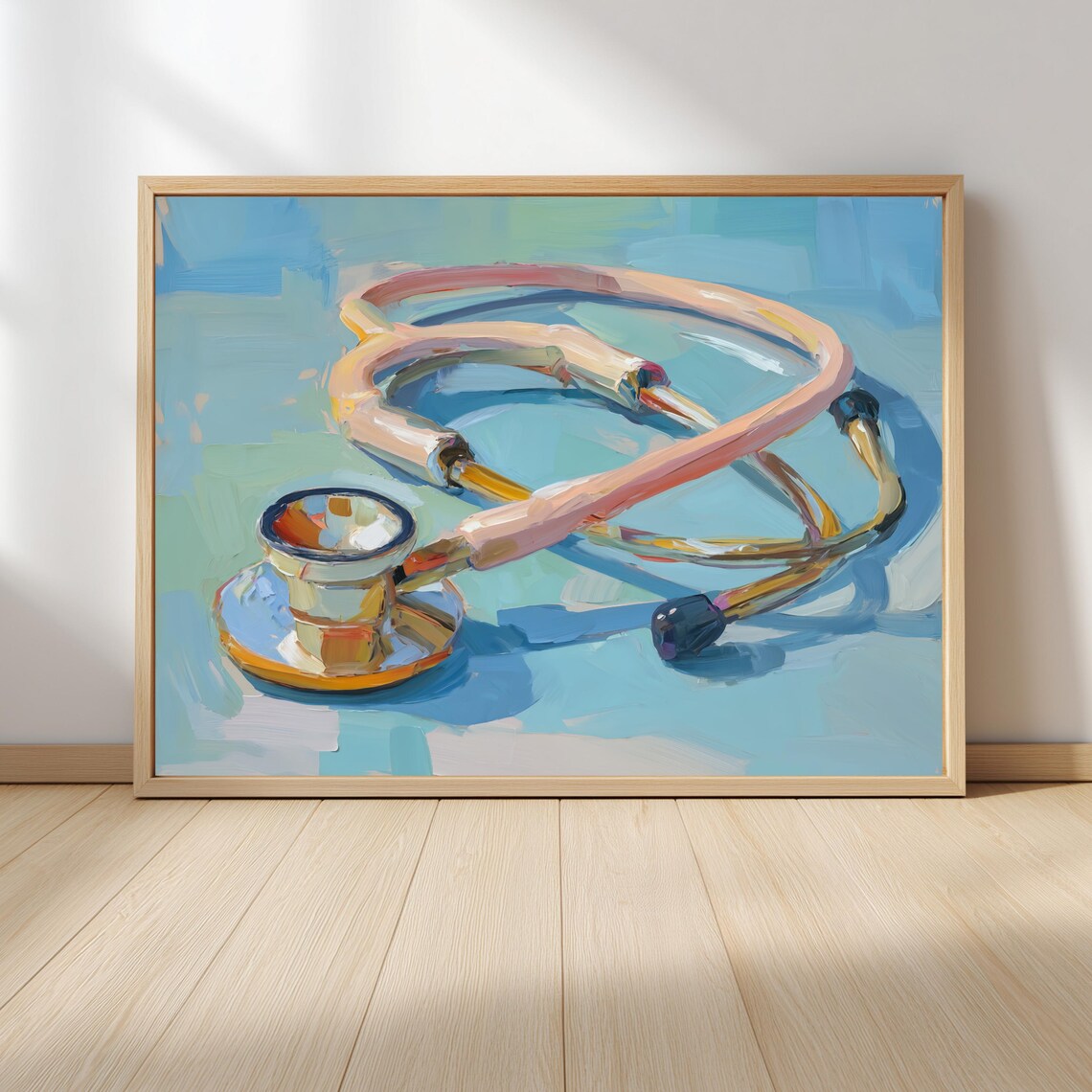 Stethoscope Abstract Medical Art Print for Doctors