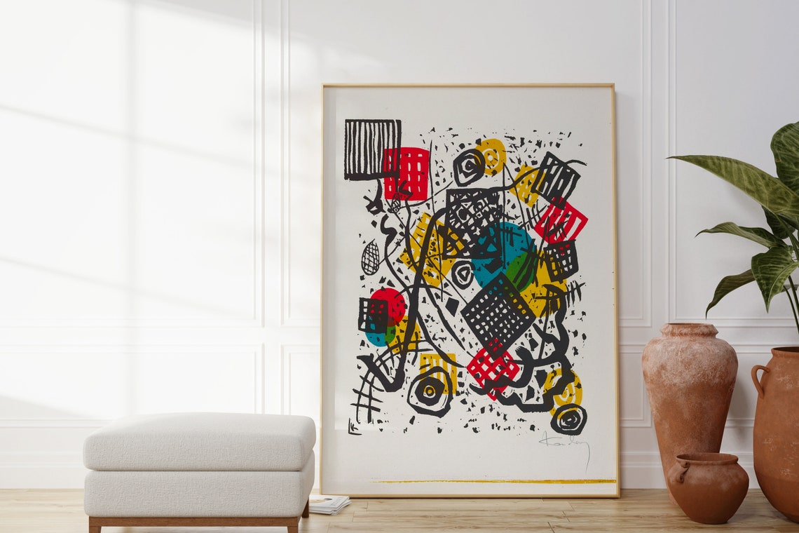 Kandinsky Small Worlds V Print Abstract Geometric Poster Modern Artwork Contemporary Decor Gallery Wall Art Gallery Art Gift For Him - Image 2
