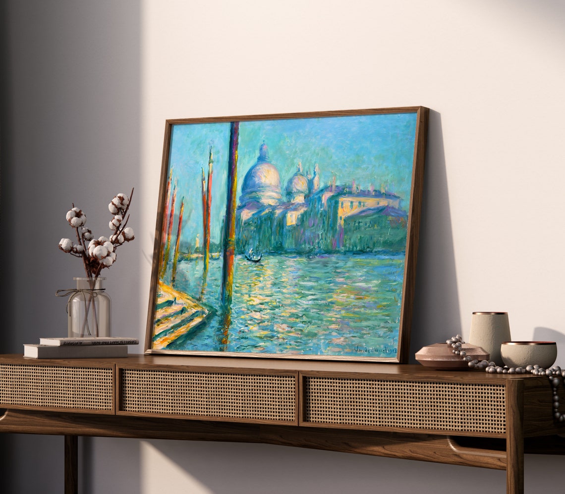 Claude Monet Grand Canal Venice Santa Maria Salute Gondolas Poster - Image 2