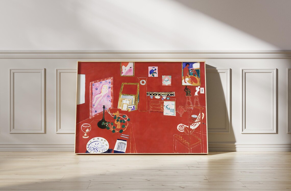 Henri Matisse The Red Studio Art Print, Minimalist - Image 4