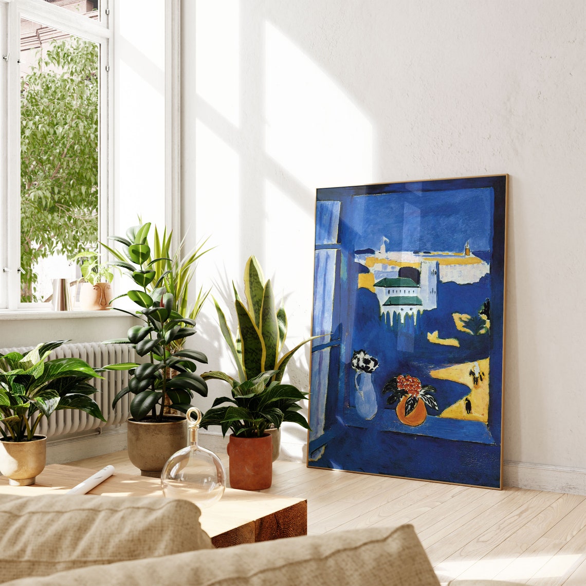 Matisse Window At Tangier Print Henri Matisse Blue Moroccan Art Poster - Image 4