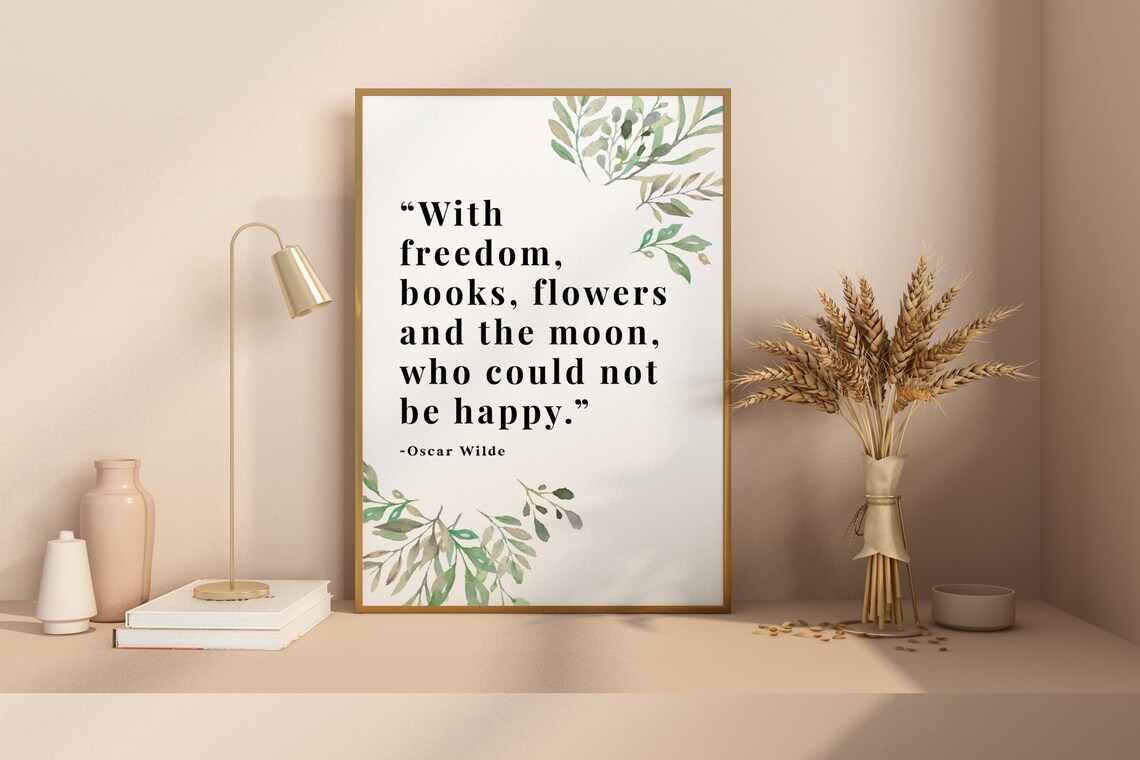 Oscar Wilde Quote, Minimalist Typography Poster - Image 2