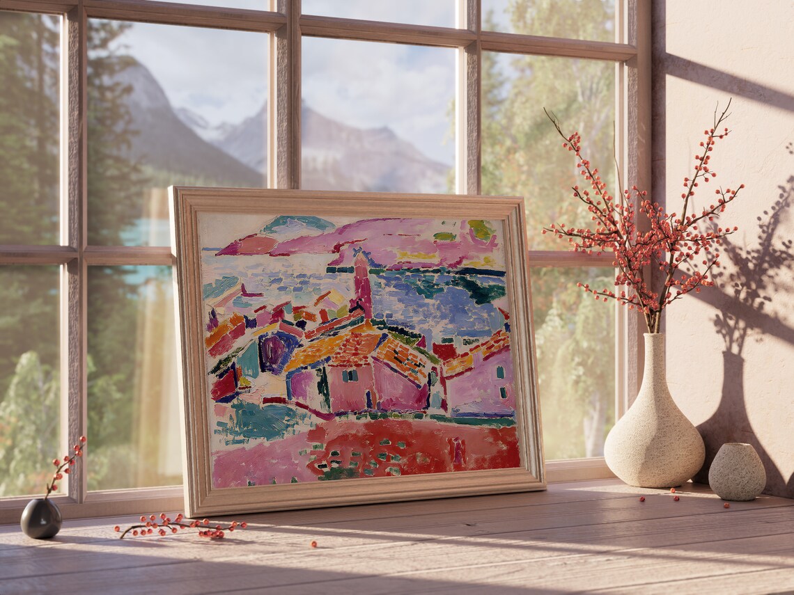 Henri Matisse View Of Collioure Colorful Harbor Fauvist Landscape Poster - Image 4