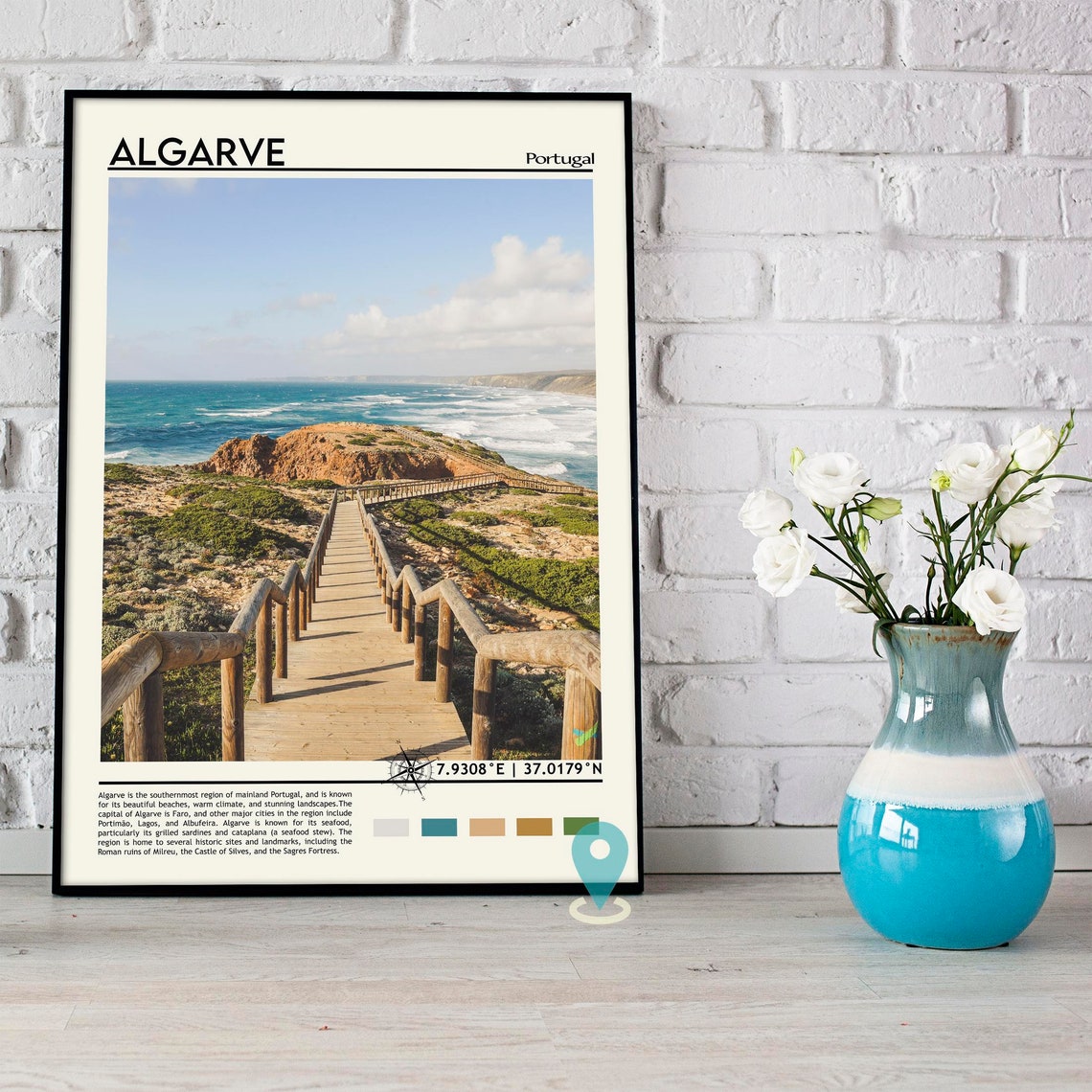 Algarve Print Algarve Art Algarve Poster Algarve Photo Algarve Poster Print Algarve Painting Portugal Poster Algarve Artwork - Image 5