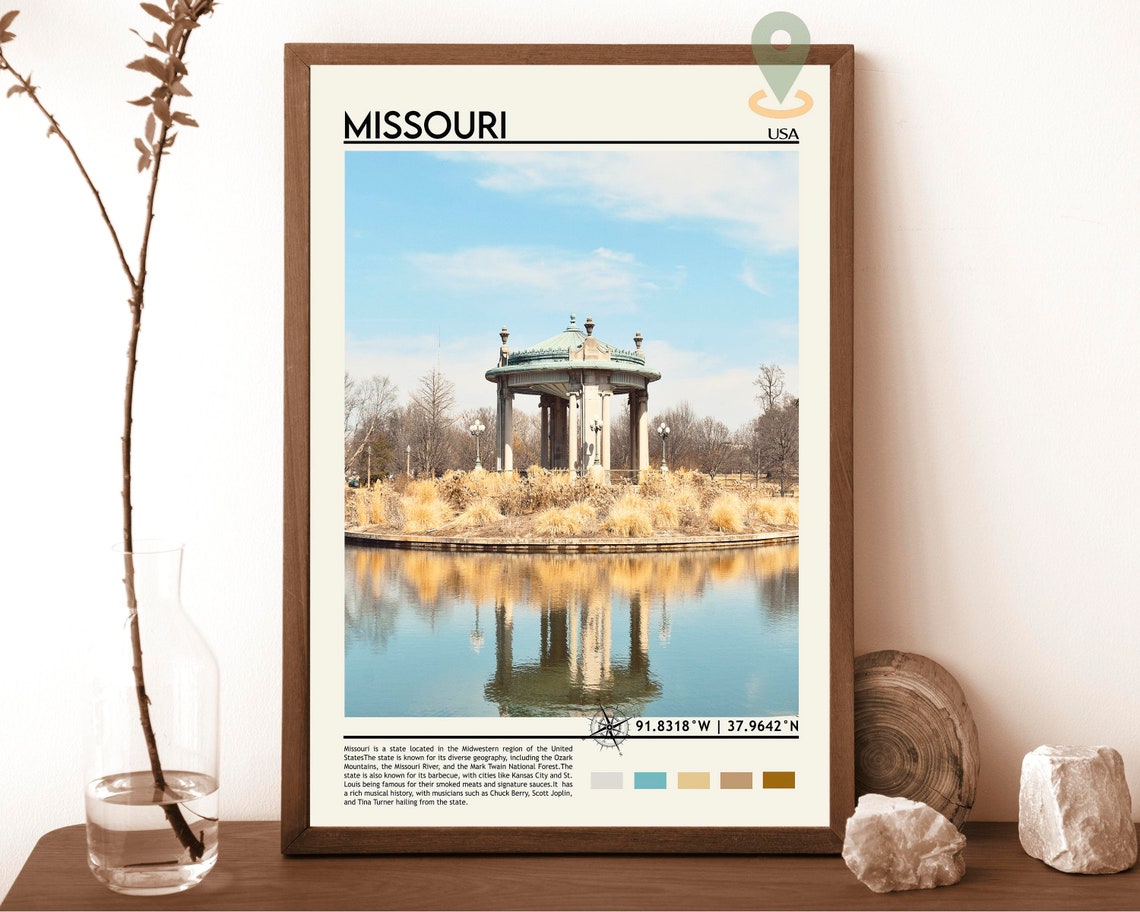 Missouri Print Missouri Art Missouri Photo Missouri Poster Print Missouri Painting Kansas City Poster Missouri Art Work Missouri Gift