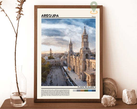 Arequipa Print Arequipa Wall Art Arequipa Poster Arequipa Photo Arequipa Poster Print Arequipa Travel Poster Arequipa Peru