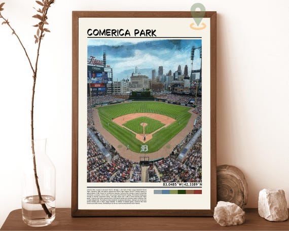 Comerica Park Print Comerica Park Wall Art Comerica Park Poster Comerica Park Photo Comerica Park Poster Print Comerica Park Stadium