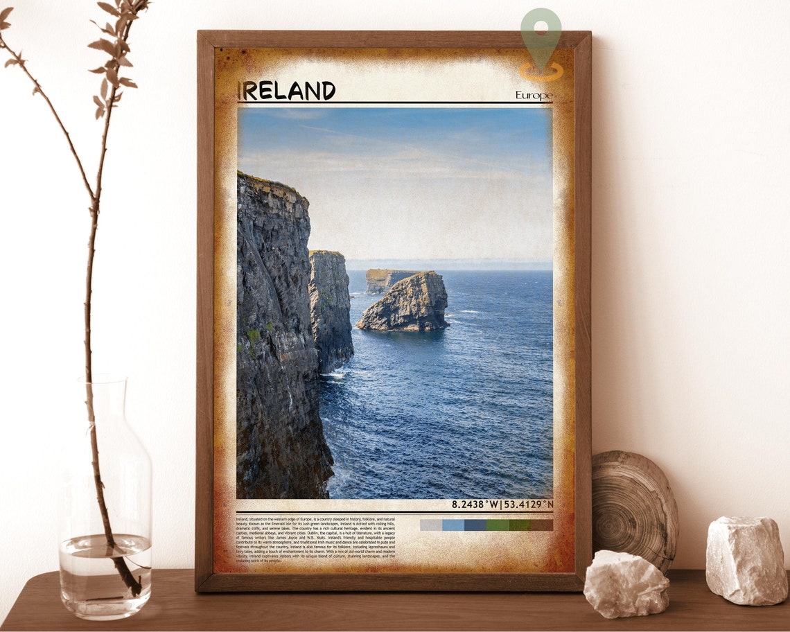 Ireland Art Ireland Artwork Ireland Map Ireland Photo Ireland Poster Ireland Print Ireland Travel Ireland Painting Ireland Wall Art - Image 6