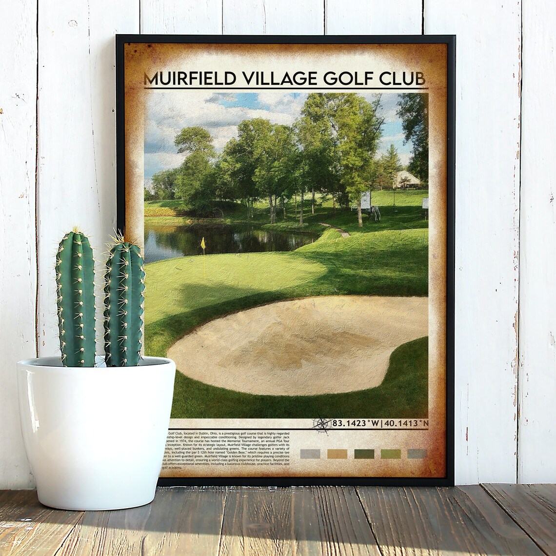 Muirfield Village Golf Club Ohio Championship Course Scene Poster - Image 2