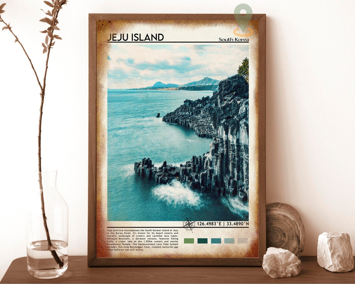 Jeju Island Print Jeju Island Art Jeju Island Poster Jeju Island Photo Jeju Island Poster Print Jeju Island Painting South Korea Art - Image 6