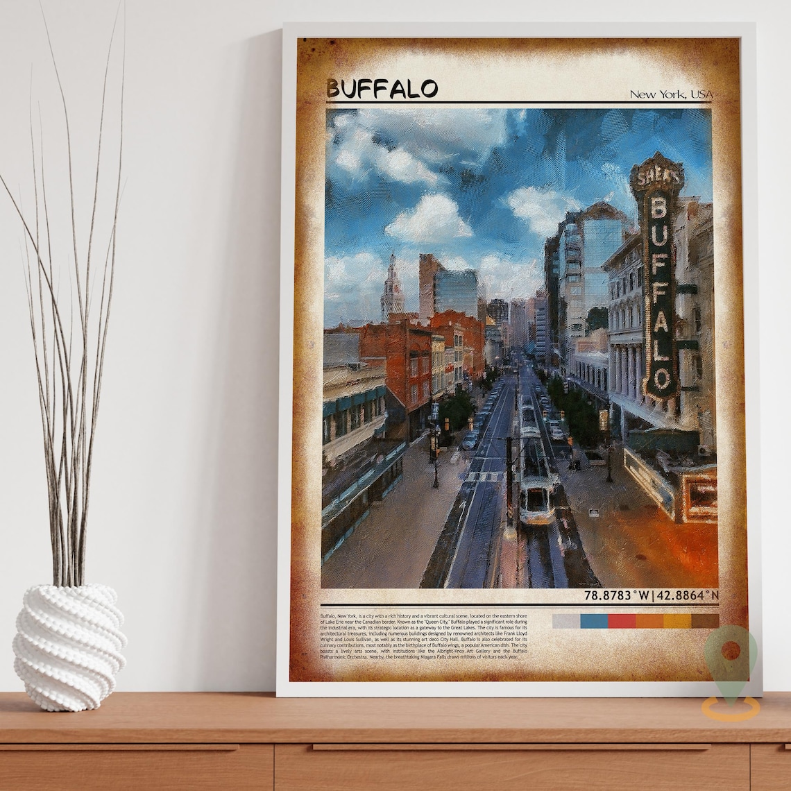 Buffalo New York Sheas Historic Theatre District Street Poster - Image 5