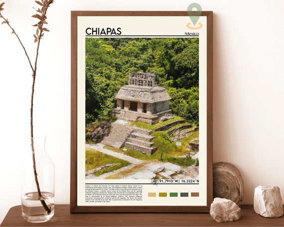 Chiapas Print Chiapas Poster Chiapas Wall Art Chiapas Travel Print Chiapas Art Print Chiapas Artwork Chiapas Photo Mexico Print