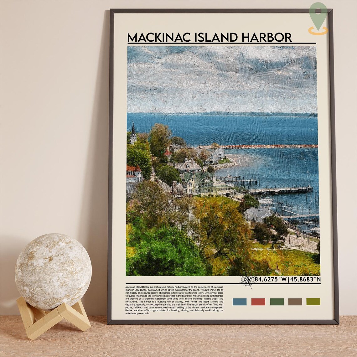 Mackinac Island Print Mackinac Island Poster Mackinac Island Wall Art Mackinac Island Travel Print Mackinac Island Art Print Michigan - Image 3