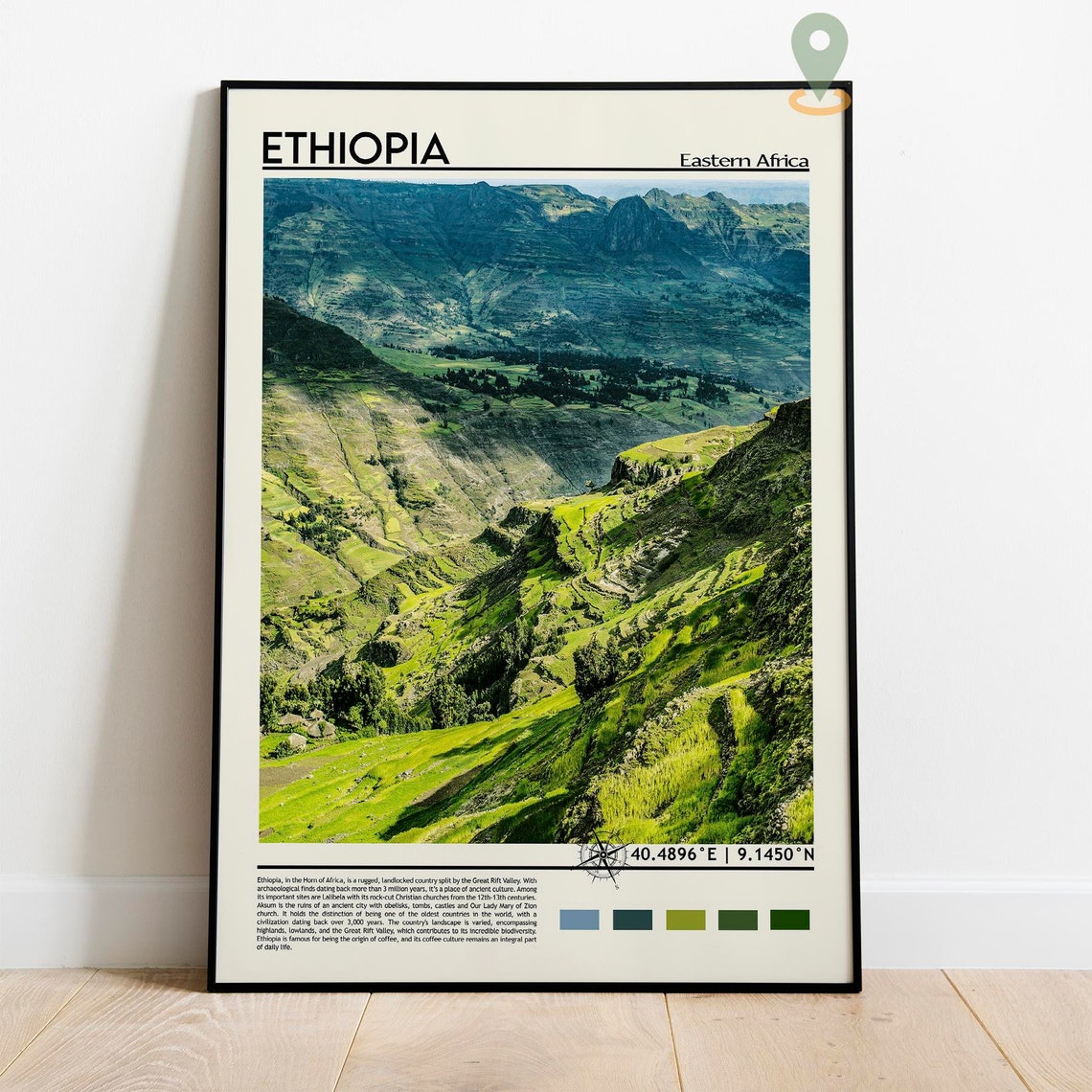 Ethiopia Print Ethiopia Art Ethiopia Poster Ethiopia Photo Ethiopia Poster Print Ethiopia Painting Addis Ababa Poster Ethiopia Art - Image 2