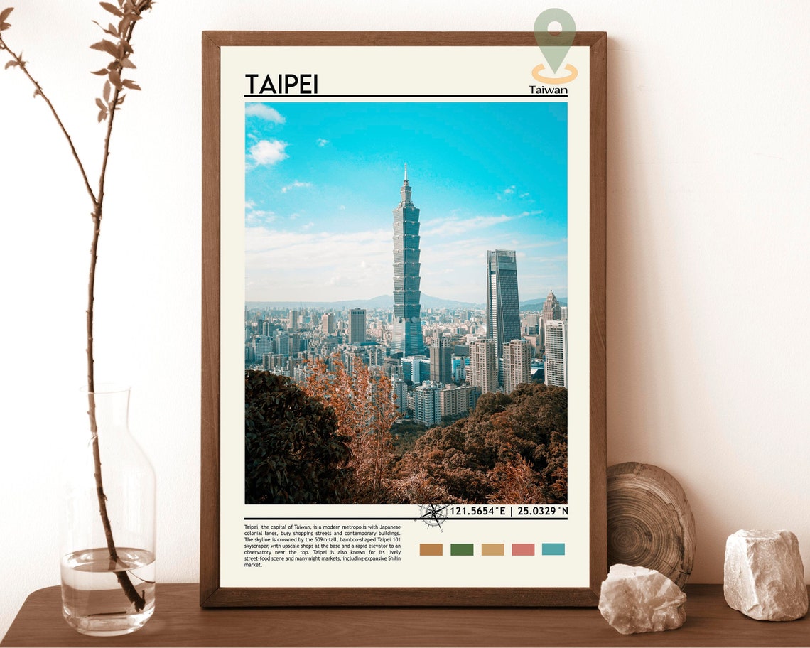 Taipei Print Taipei Art Taipei Photo Taipei Poster Print Taipei Painting Taiwan Poster Taipei Artwork Taipei Gift Taipei City