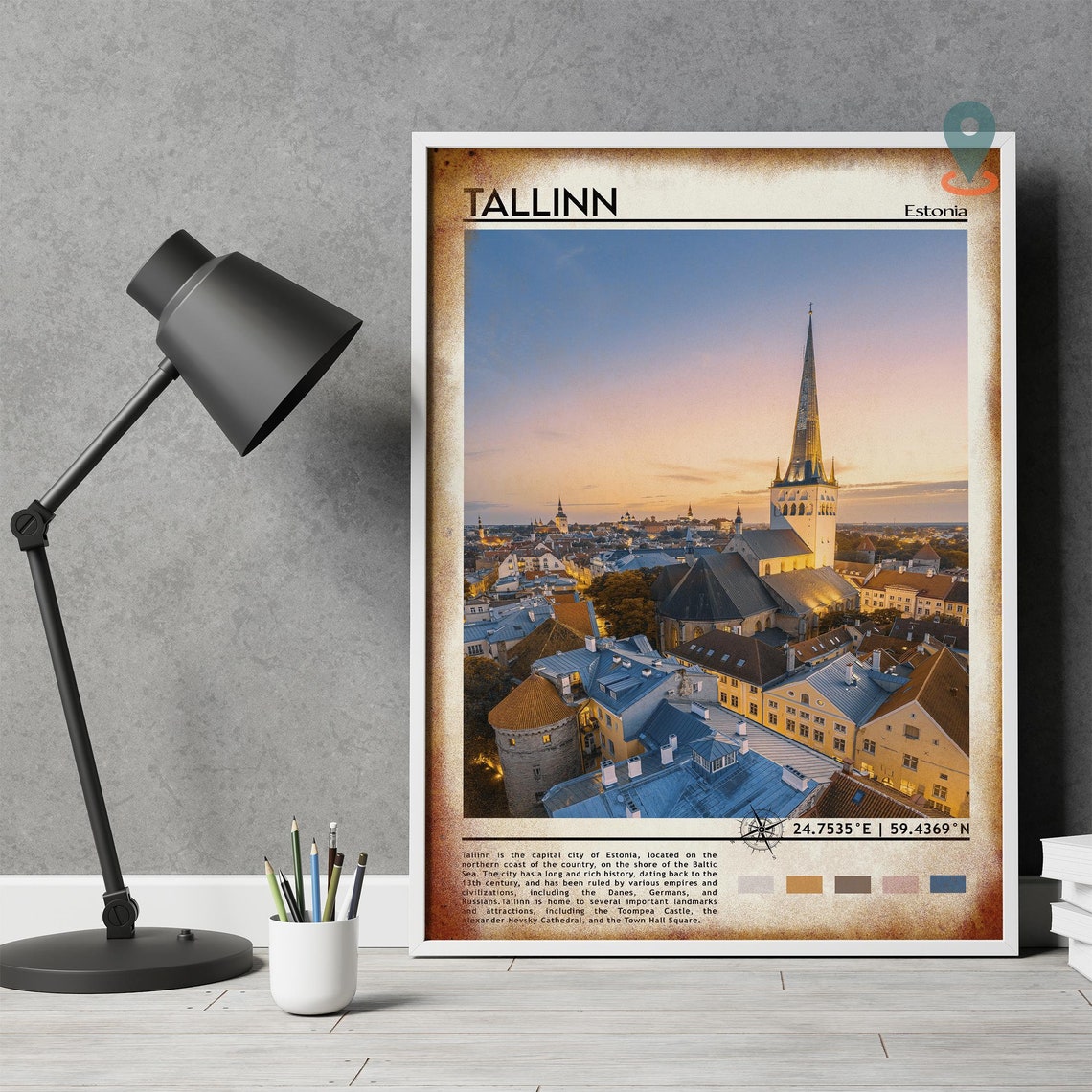 Tallinn Print Tallinn Art Tallinn Poster Tallinn Photo Tallinn Poster Print Tallinn Painting Estonia Poster Tallinn Art Work - Image 5