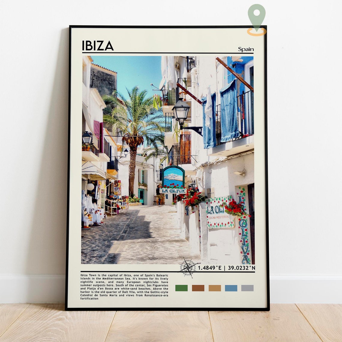 Ibiza Print Ibiza Poster Ibiza Wall Art Ibiza Travel Ibiza Art Print Ibiza Artwork Ibiza Photo Ibiza Painting Ibiza Spain Print - Image 2