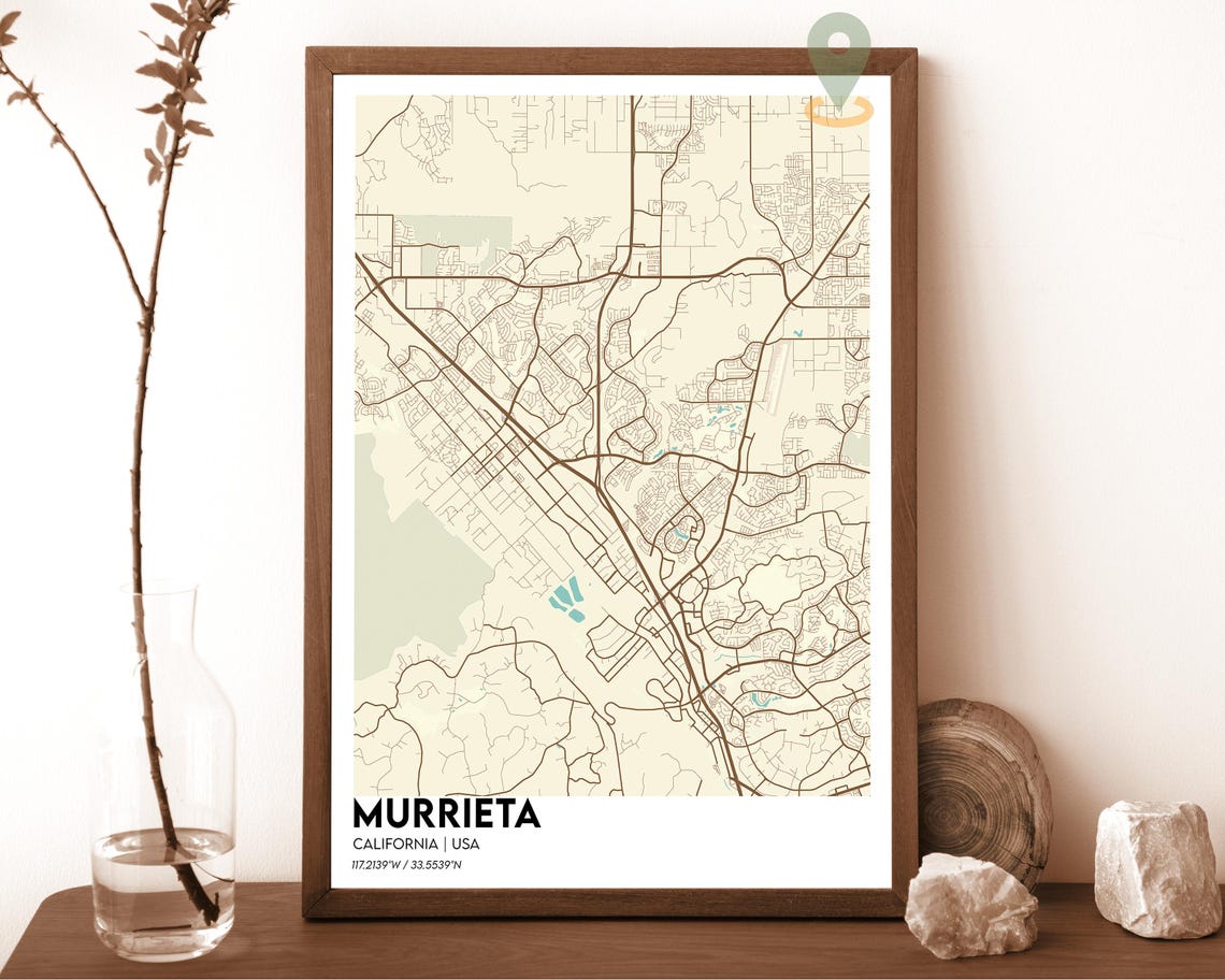 Murrieta Map Murrieta Map Print Murrieta Wall Art Murrieta Travel Poster Murrieta Poster Murrieta Photo Murrieta City Map Murrieta Ca - Image 5