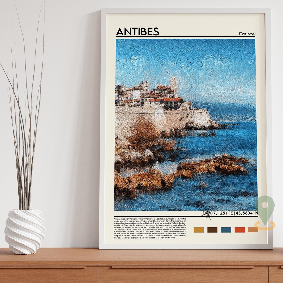 Antibes Print Antibes Poster Antibes Wall Art Antibes Travel Print Antibes Art Print Antibes Artwork Antibes Photo France Print - Image 5