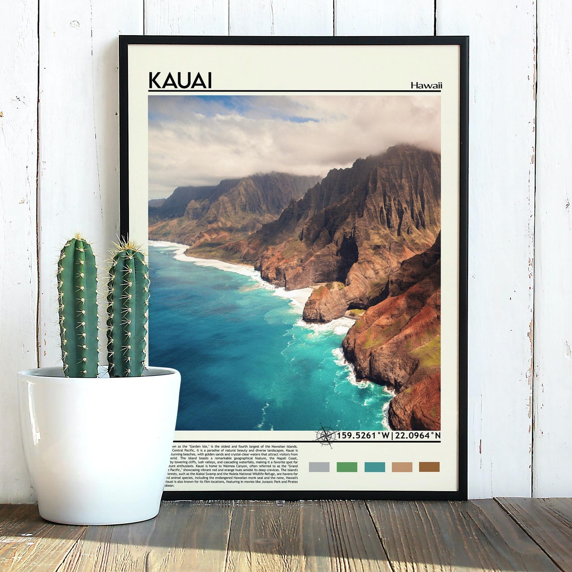 Kauai Print Kauai Poster Kauai Wall Art Kauai Travel Kauai Art Print Kauai Artwork Kauai Photo Kauai Hawaii Print Hawaii Poster - Image 5