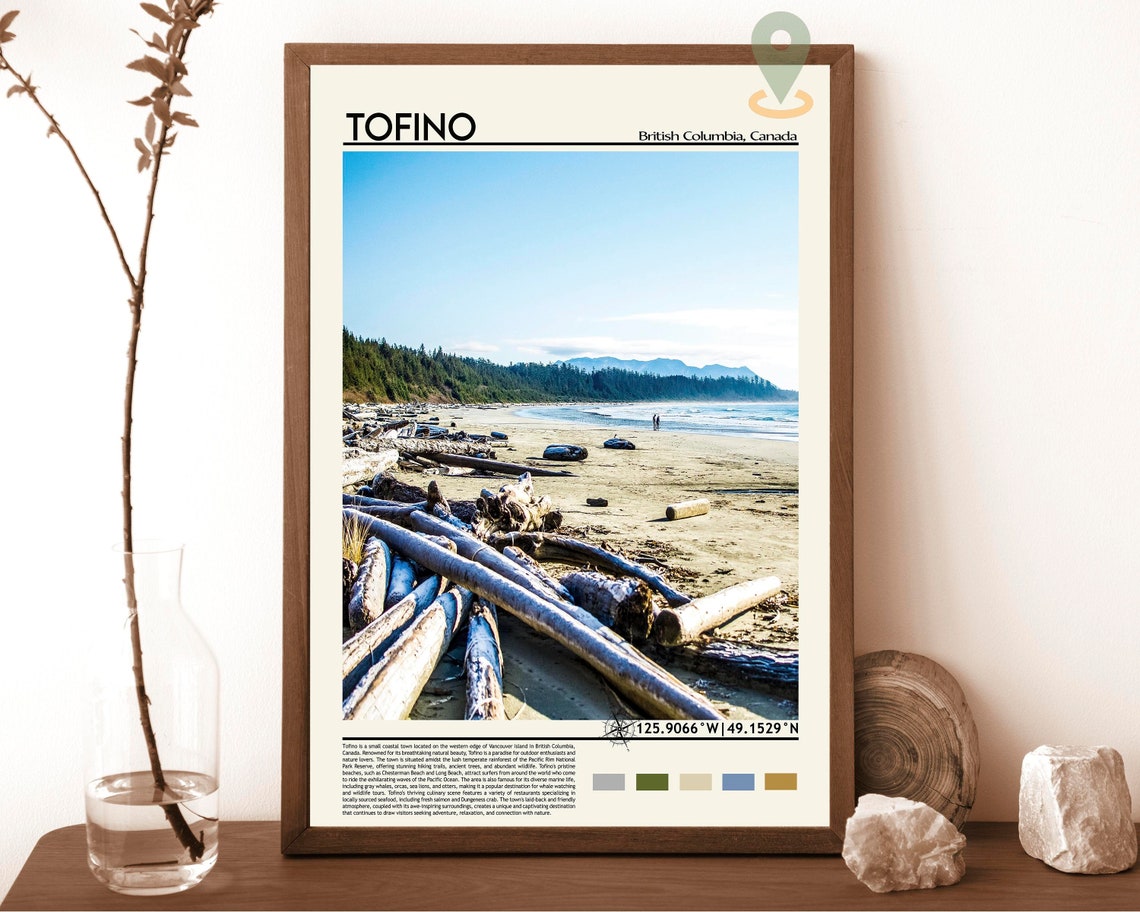 Tofino Print Tofino Poster Tofino Wall Art Tofino Travel Tofino Art Print Tofino Artwork Tofino Photo Tofino Canada Print Tofino Art