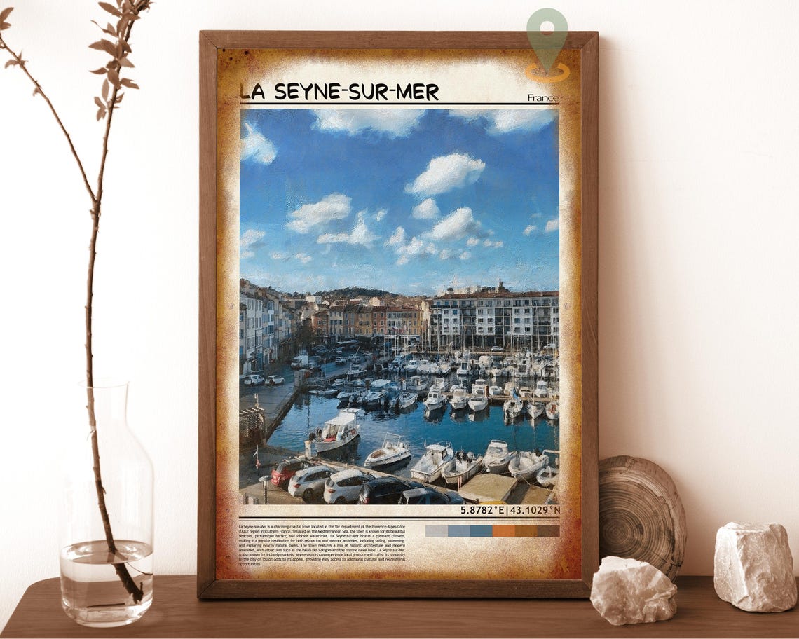 La Seyne Sur Mer Print La Seyne Sur Mer Wall Art La Seyne Sur Mer Poster La Seyne Sur Mer Photo La Seyne Sur Mer France - Image 6