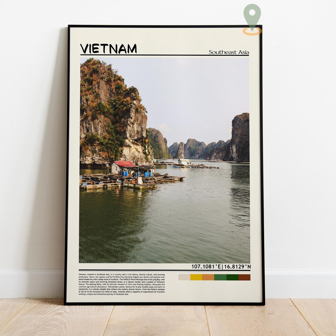 Vietnam Print Vintage Poster Vietnam Wall Art Vietnam Poster Vietnam Photo Vietnam Poster Print Vietnam Wall Deco Hanoi Poster - Image 4