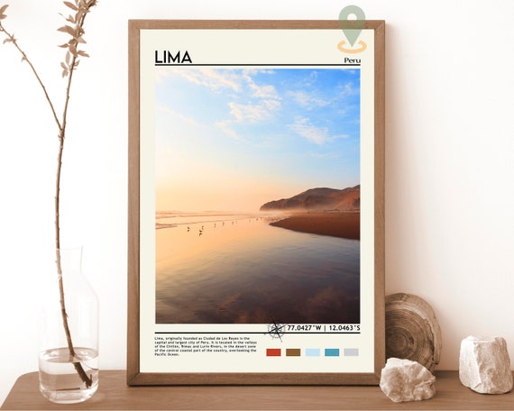 Lima Print Vintage Lima Poster Lima Wall Art Lima Poster Lima Photo Lima Poster Print Lima Wall Decor Peru Art