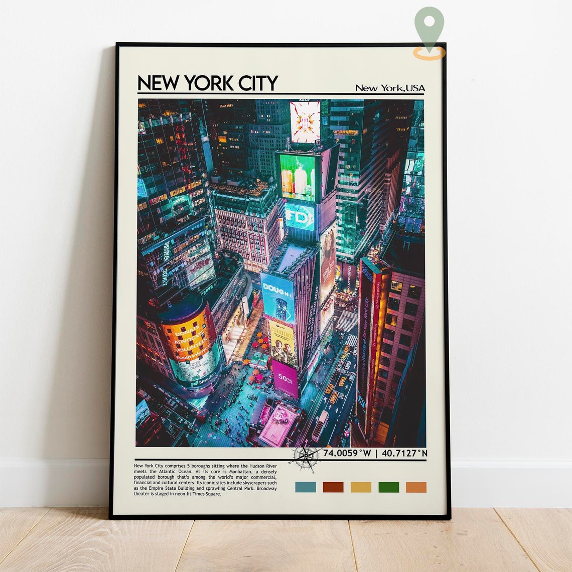 New York Print New York Art New York Poster New York Photo New York Poster Print New York Painting New York Travel Poster New York - Image 5