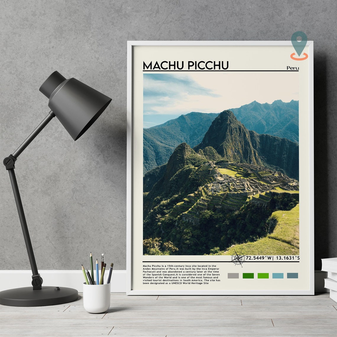 Machu Picchu Peru Ancient Inca Ruins Andes Mountain View Poster - Image 5