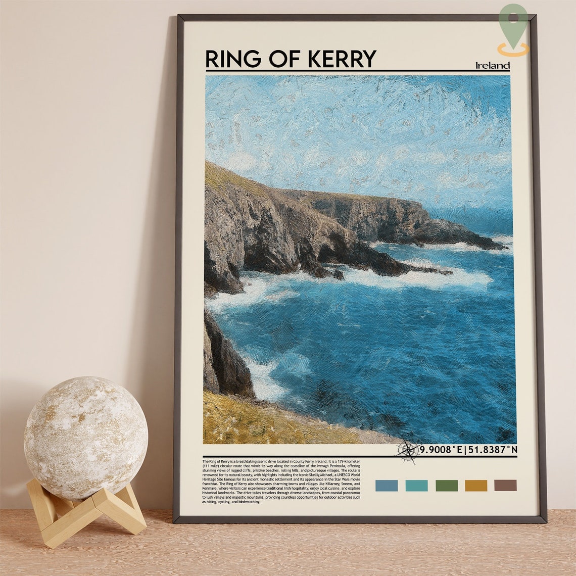 Ring Of Kerry Print Ring Of Kerry Poster Ring Of Kerry Wall Art Ring Of Kerry Travel Print Ring Of Kerry Art Print Ring Of Kerry Art - Image 3