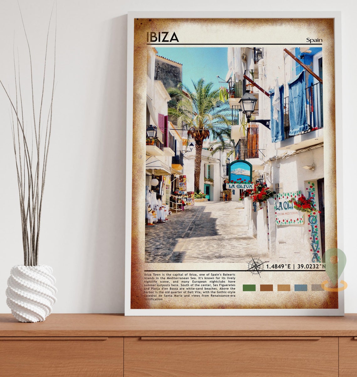 Ibiza Print Ibiza Poster Ibiza Wall Art Ibiza Travel Ibiza Art Print Ibiza Artwork Ibiza Photo Ibiza Painting Ibiza Spain Print - Image 4