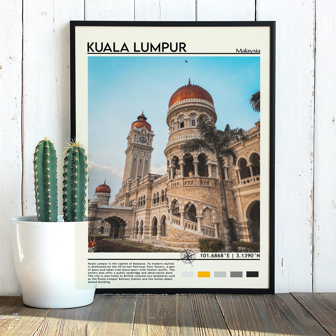 Kuala Lumpur Malaysia Sultan Abdul Samad Building Landmark Print - Image 2