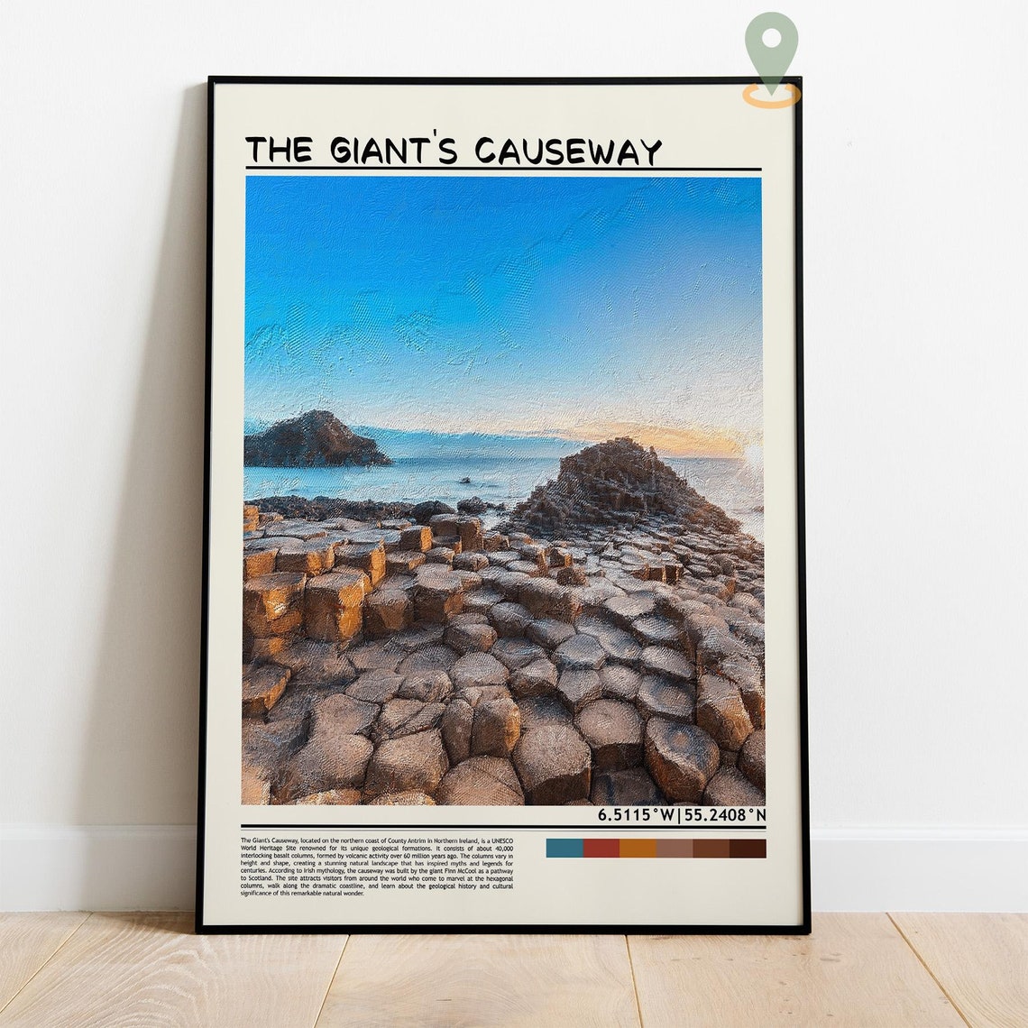 Giants Causeway Northern Ireland Basalt Columns Coast Poster - Image 4