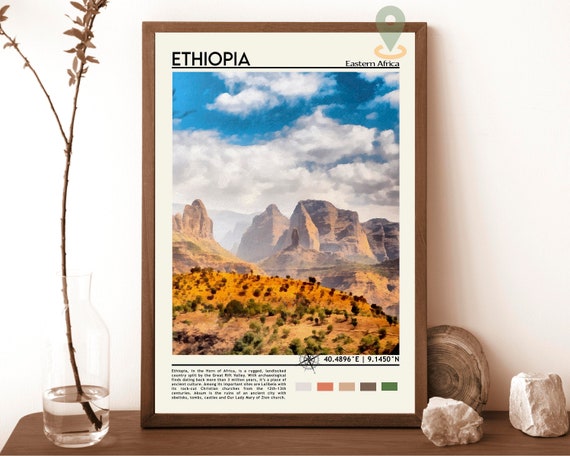 Ethiopia Print Ethiopia Art Ethiopia Poster Ethiopia Photo Ethiopia Poster Print Ethiopia Painting Addis Ababa Poster Ethiopia Art