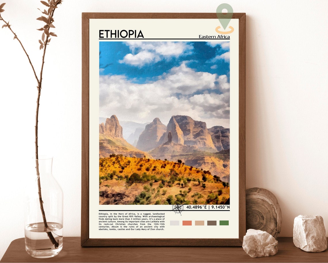 Ethiopia Print Ethiopia Art Ethiopia Poster Ethiopia Photo Ethiopia Poster Print Ethiopia Painting Addis Ababa Poster Ethiopia Art
