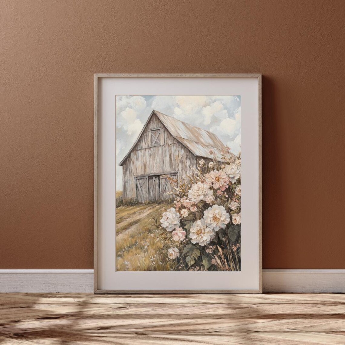 Vintage Barn And Spring Wildflowers Art Print - Image 6