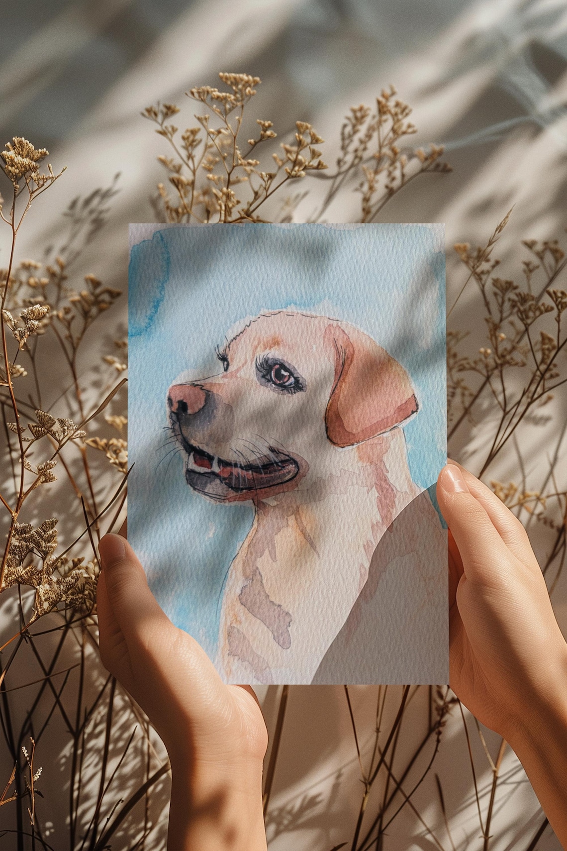 Custom Pet Portrait From Photo, Watercolor Gift - Image 2