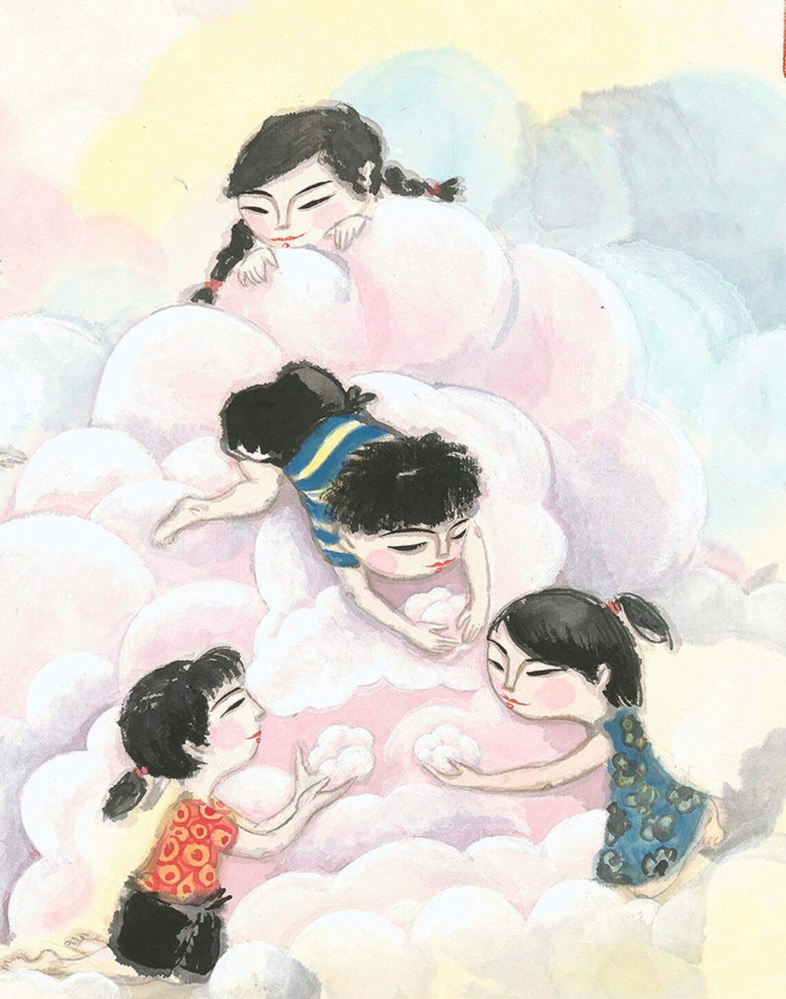 Chinese Painting Children Illustration Art Print - Image 4