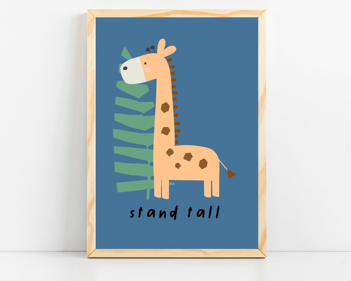Safari Animals Nursery Art Print, Baby Animal Decor - Image 3