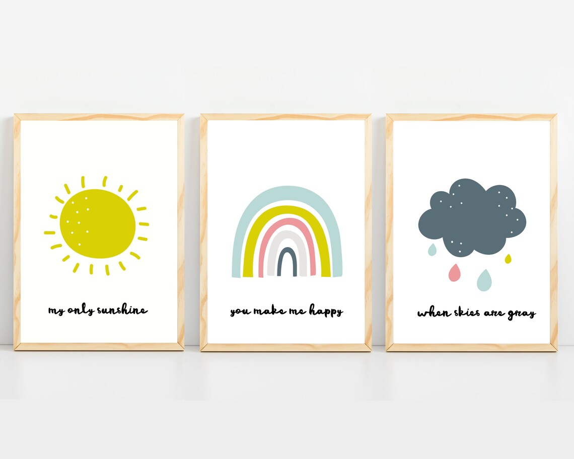 Rainbow Print Nursery Decor, Girls Bedroom Art Print - Image 5