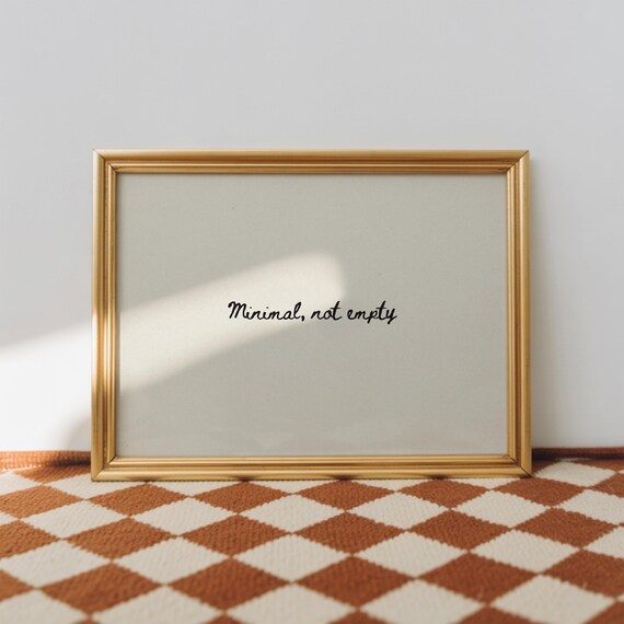 Meaningful Quote Script Typography Cream Minimalist Entry Decor Modern Zen Print Digital Download