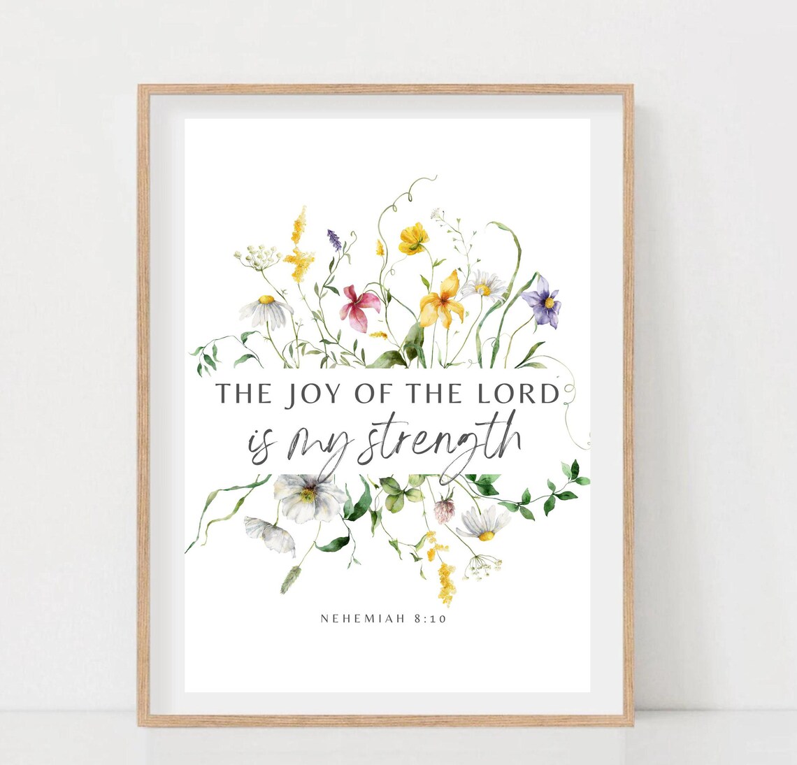 The Joy Of The Lord Is My Strength Scripture Print - Image 2