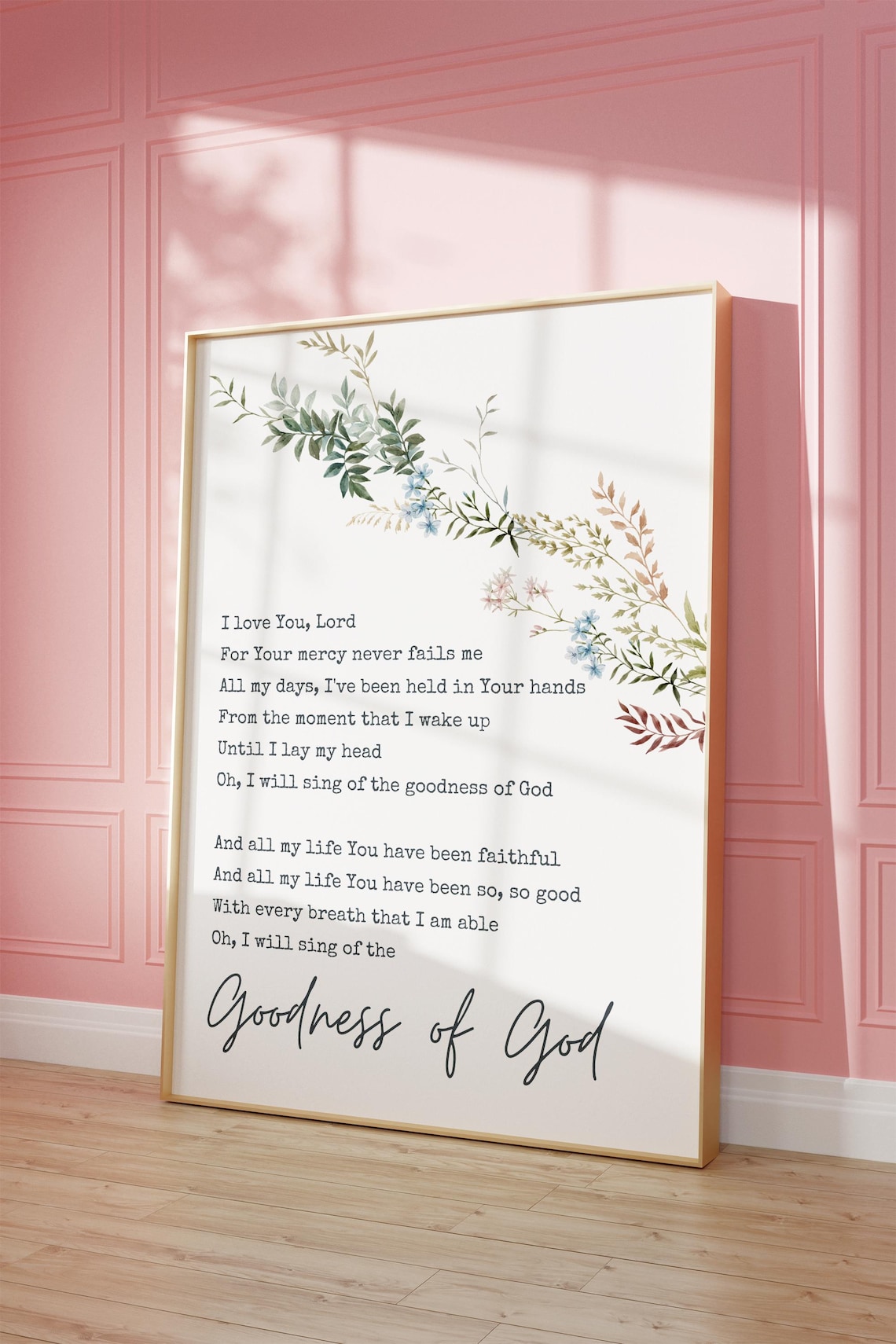 Goodness Of God Lyric Praise Song Poster - Image 2