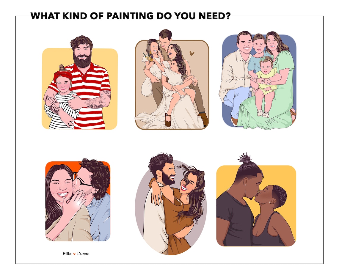 Faceless Custom Portrait Art Print, Personalized - Image 7