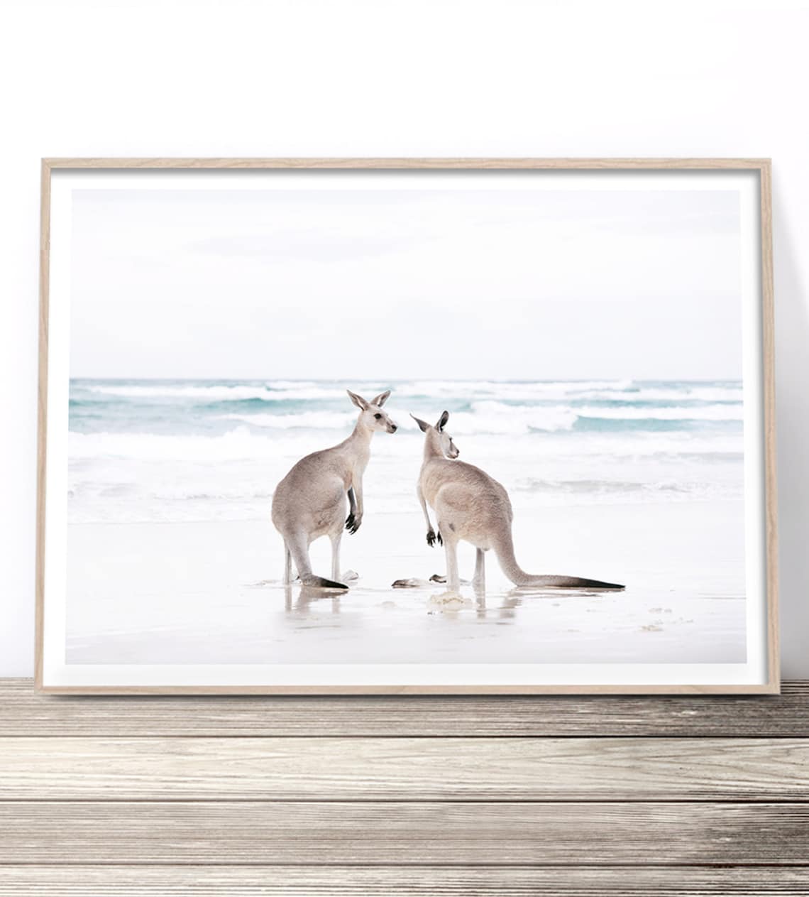 Kangaroo Beach Photography, Australiana Art Print