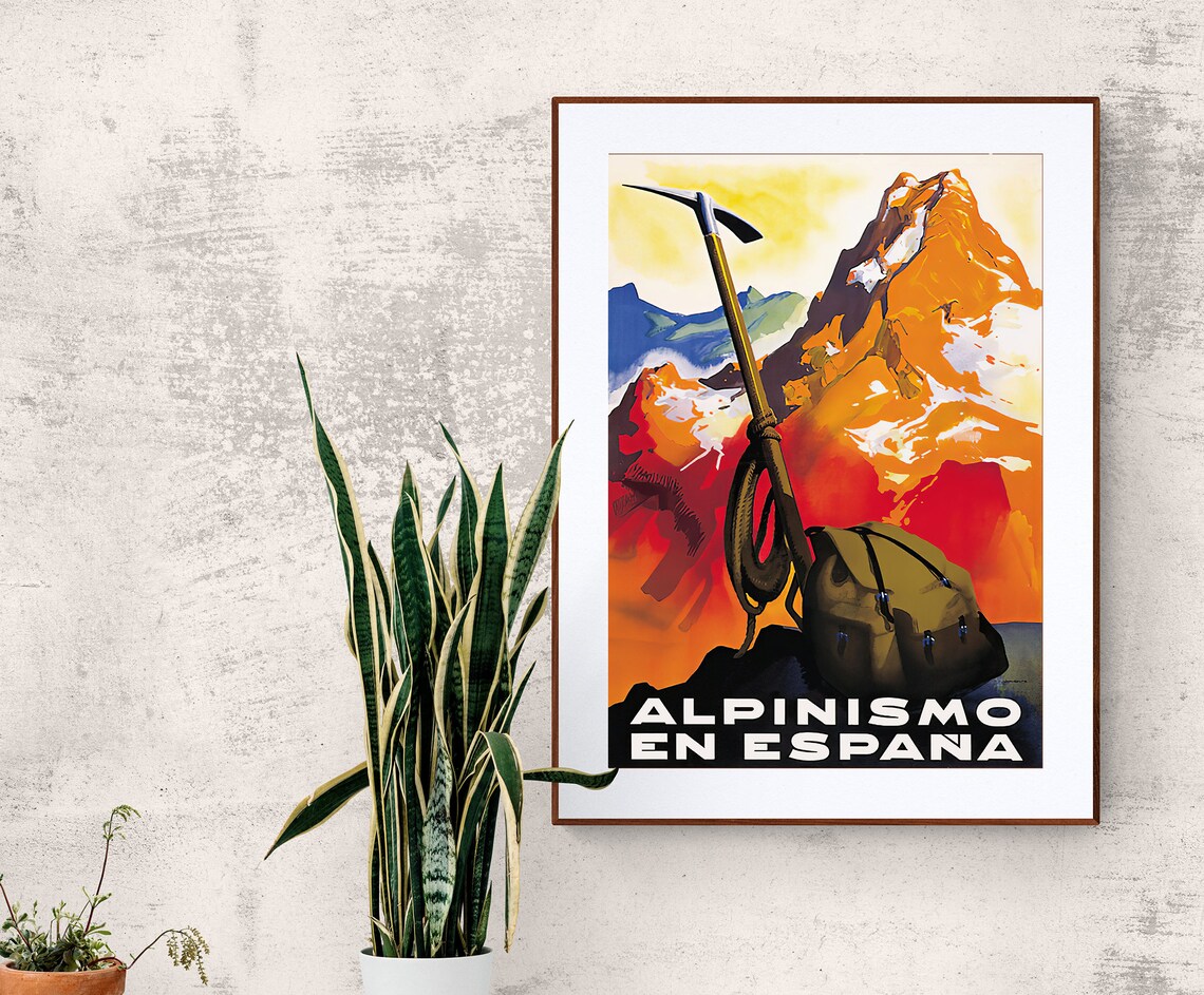 Alpinismo en España Spanish Mountaineering Vintage Sports Poster - Image 2