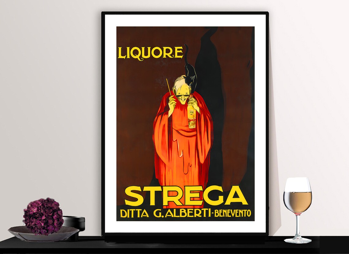 Liquore Strega Vintage Food Poster Print