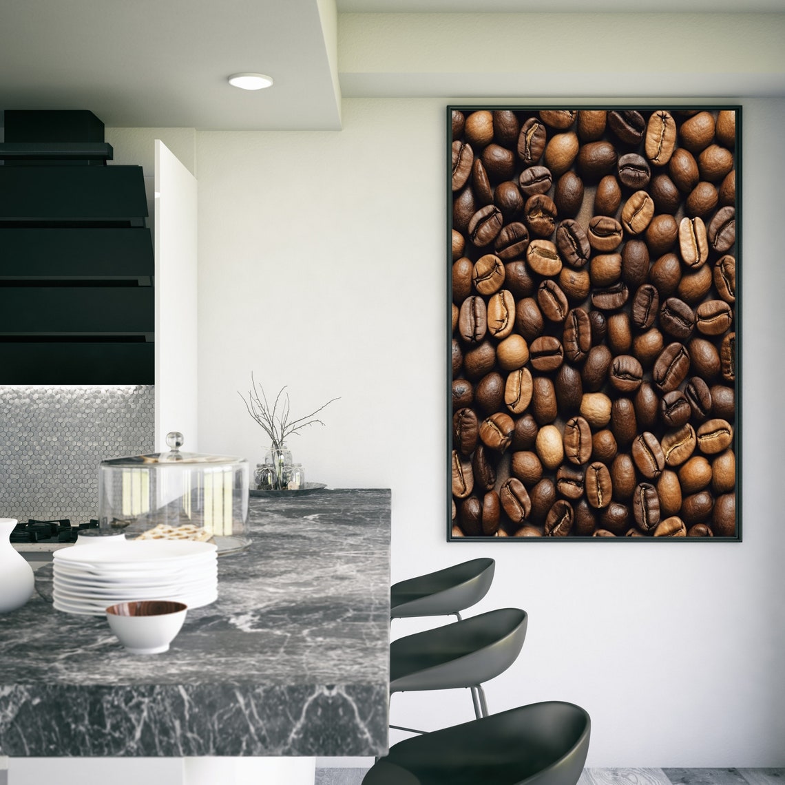 Kitchen Picture Coffee Beans Poster On Matte Premium Paper Decoration Wall Decoration - Image 3
