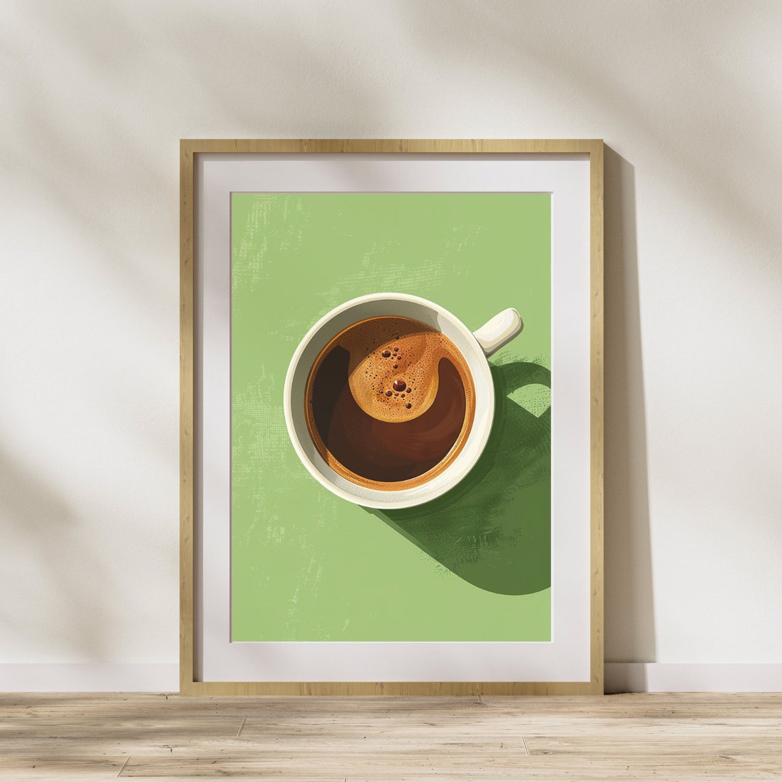 Kitchen Picture Coffee Cup 2 Poster On Matte Premium Paper Decoration Wall Decoration